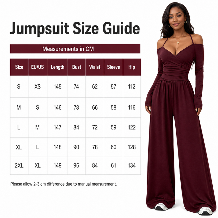Long Sleeve Jumpsuit | V-Neck Style Edit