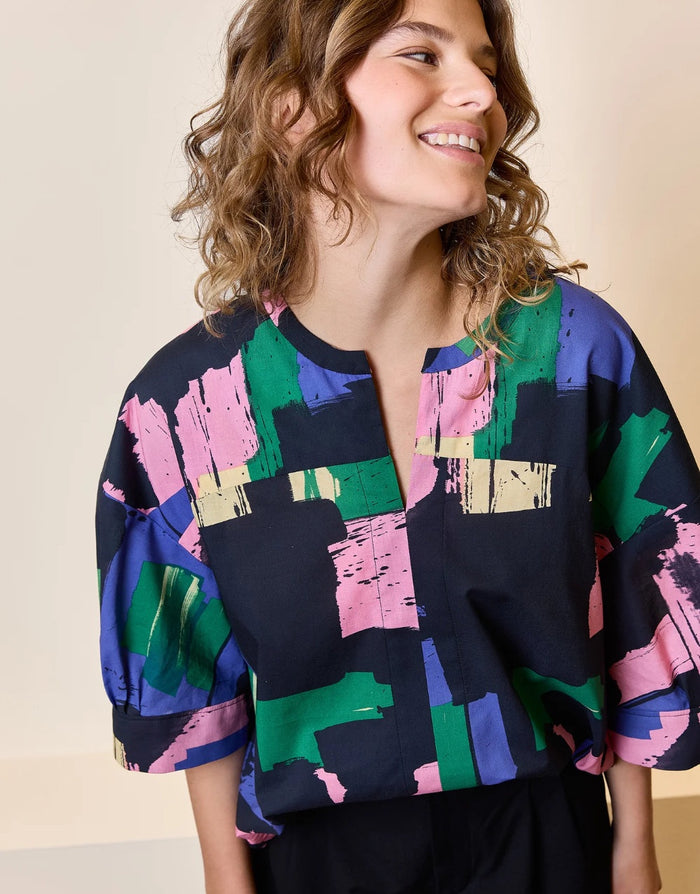 Lori Blouse and Dress Paper Sewing Pattern, Atelier Jupe