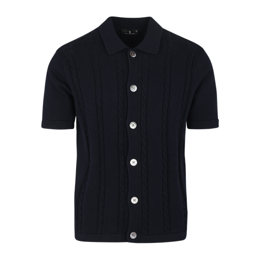 Urban Pioneers Male Louis SS SHIRT DARK NAVY