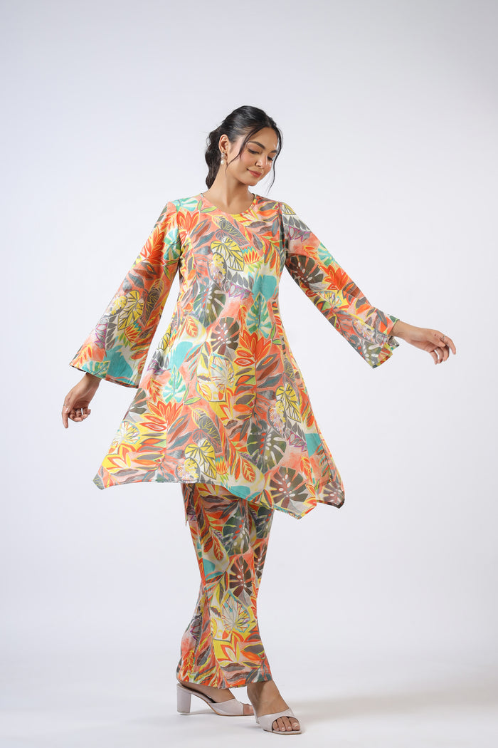 Lush Leaves Cotton Co-ord Set