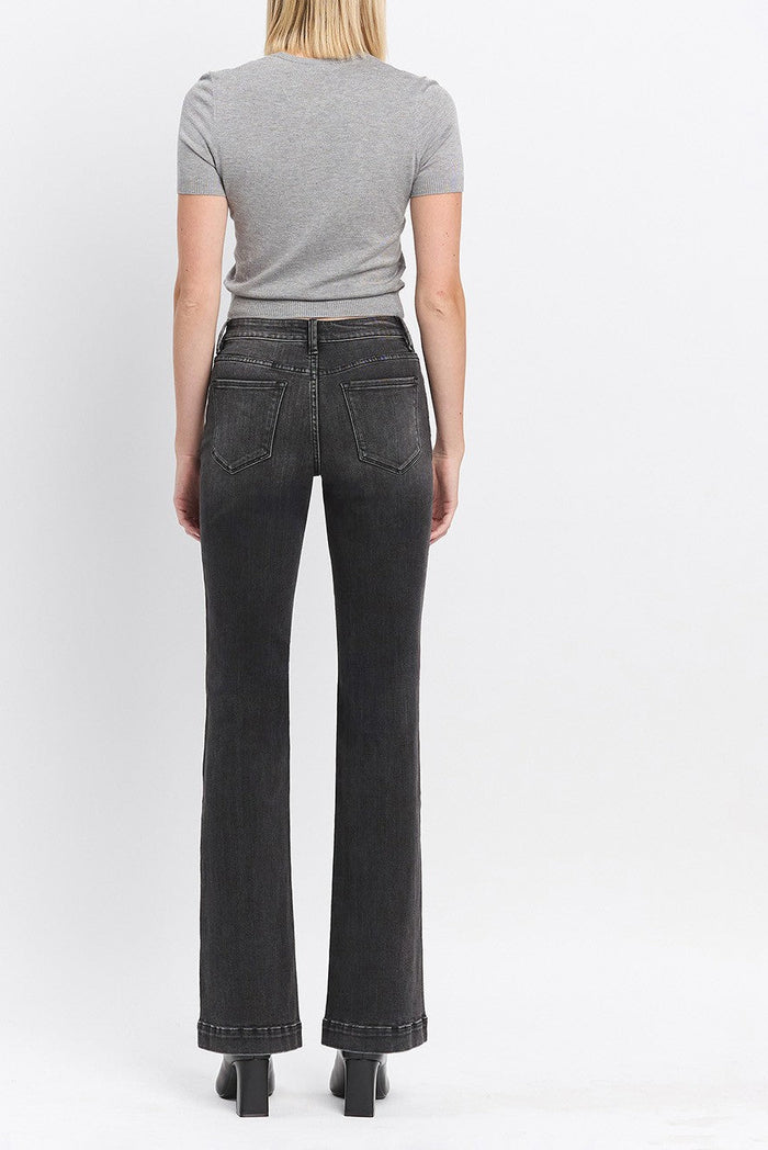 Lynn High Rise Patch Pocket Flare Jean