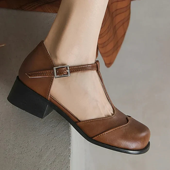 Margaux | Textured Vegan Leather Shoes