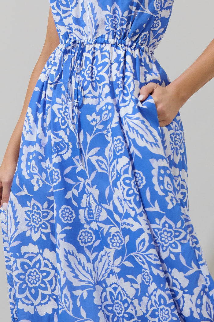 Marny Floral Elya One Shoulder Maxi Dress