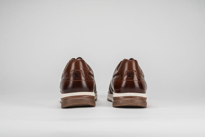Max Leather Trainers in Tan