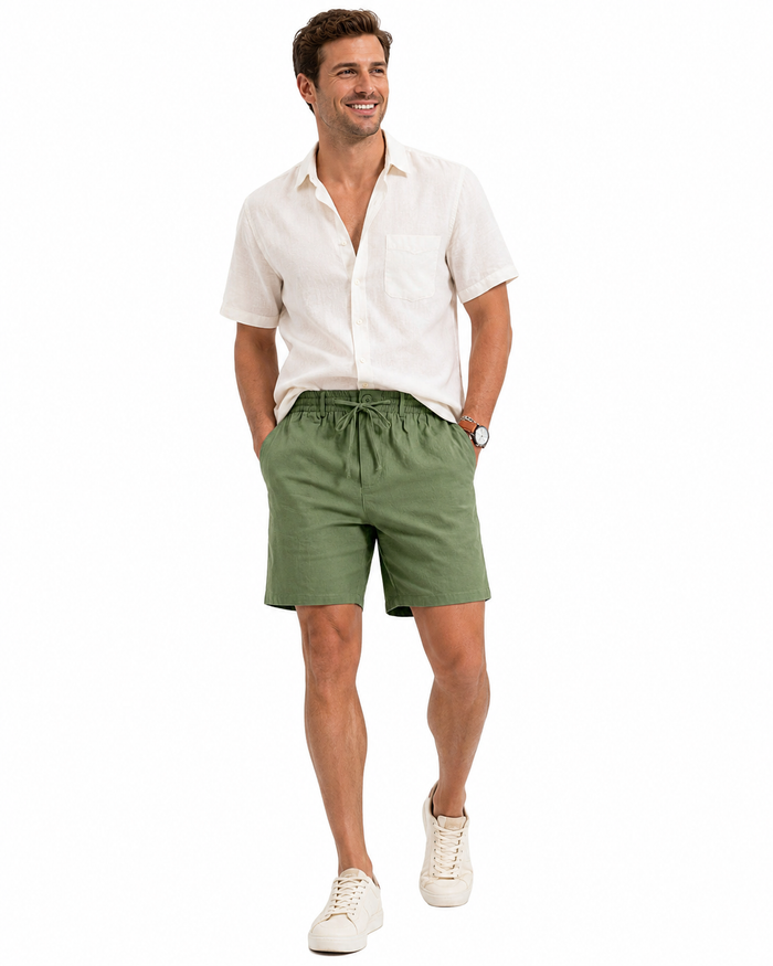Men's Athletic Shorts - Drawstring Solid Everyday Style