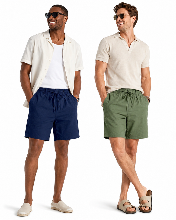 Men's Athletic Shorts - Drawstring Solid Everyday Style