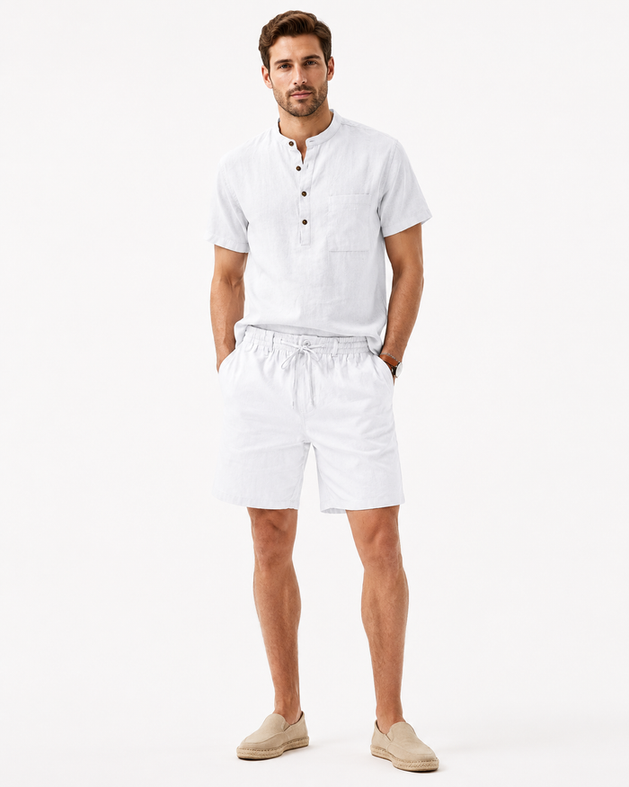 Men's Athletic Shorts - Drawstring Solid Everyday Style