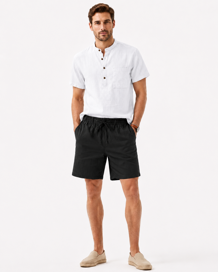 Men's Athletic Shorts - Drawstring Solid Everyday Style