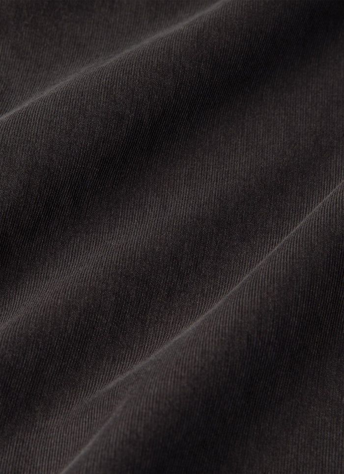 Men's Fine Cord Shirt in Anthracite