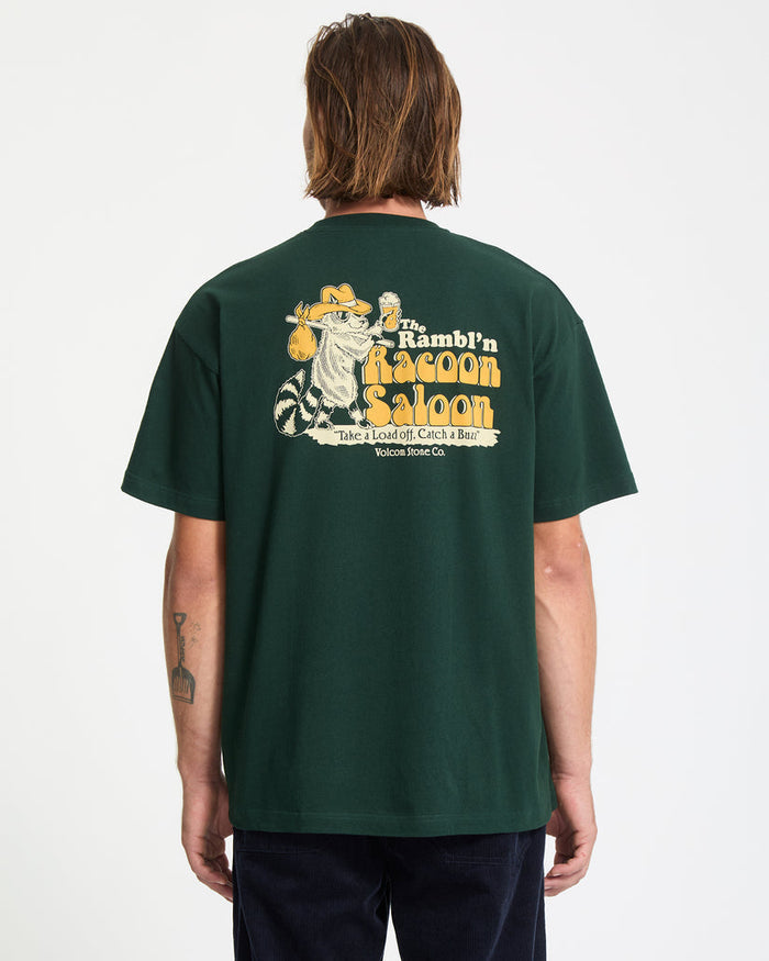 Mens Racoon Loose T-Shirt