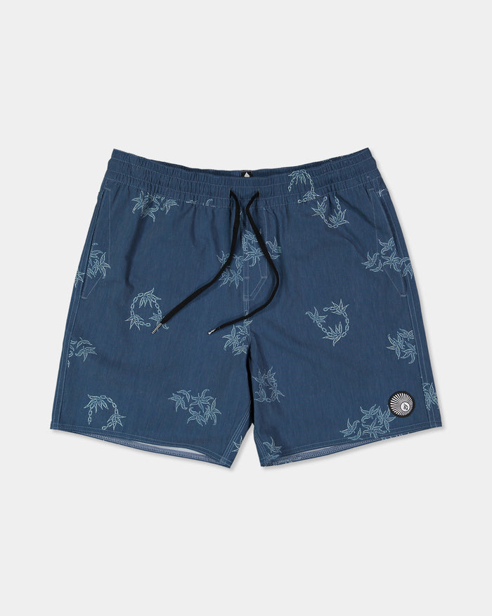 Mens Regal Trop Psych Cotton 17" Boardshorts