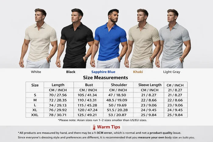 slim fit polo shirt men khaki color modern casual outfit pairing