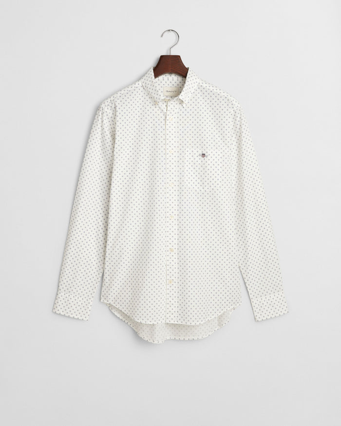 Micro Print Shirt in White