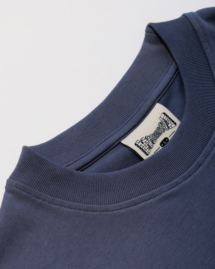 Mid-Weight Organic T-Shirt - Washed Blue