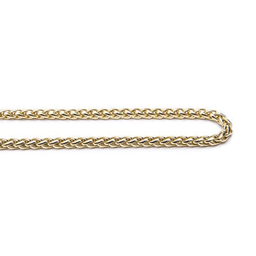 Mint 18K gold plated leaf chain accessory featuring a delicate rope chain and leaf charm for stylish fashion statement.
