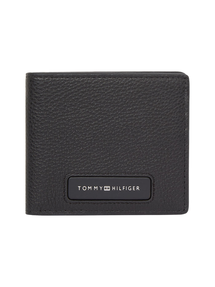 Monogram Leather Bifold Card Wallet in Black
