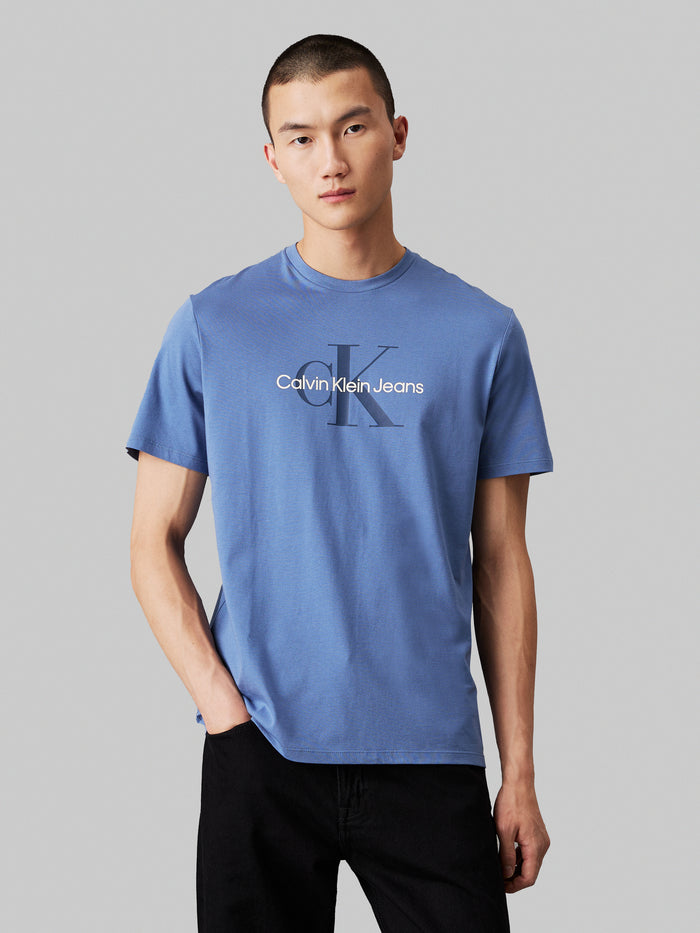 Monogram Tee in Blue Horizon