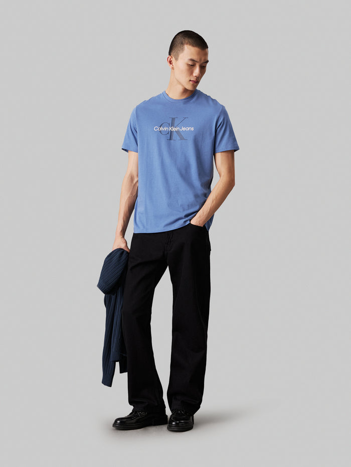 Monogram Tee in Blue Horizon
