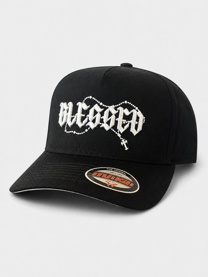MUKA 'Blessed' Snapback Hat in Black
