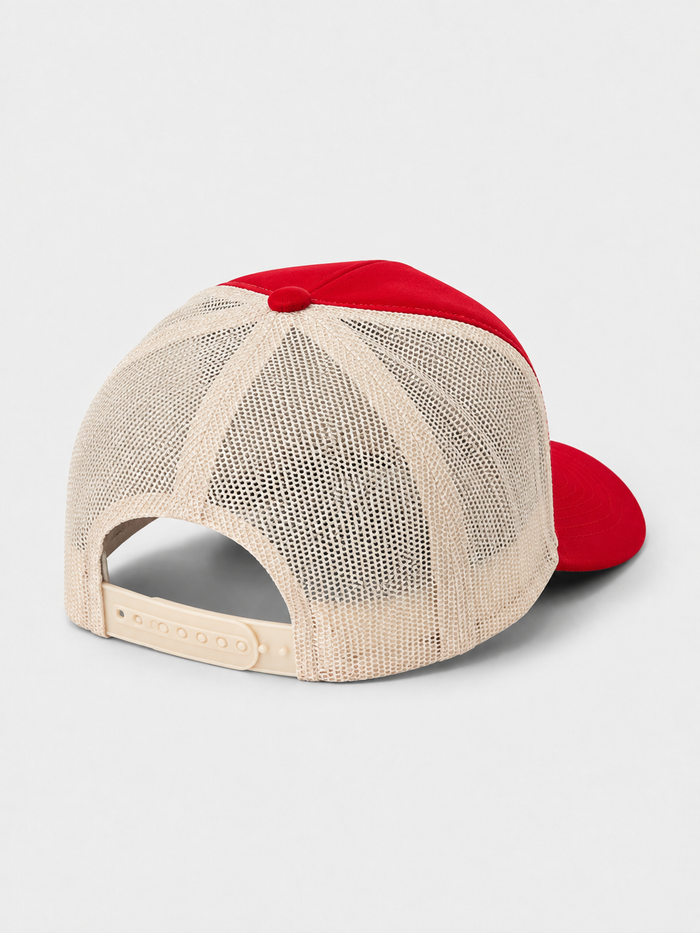 MUKA 'Blessed' Trucker Hat in Red/White