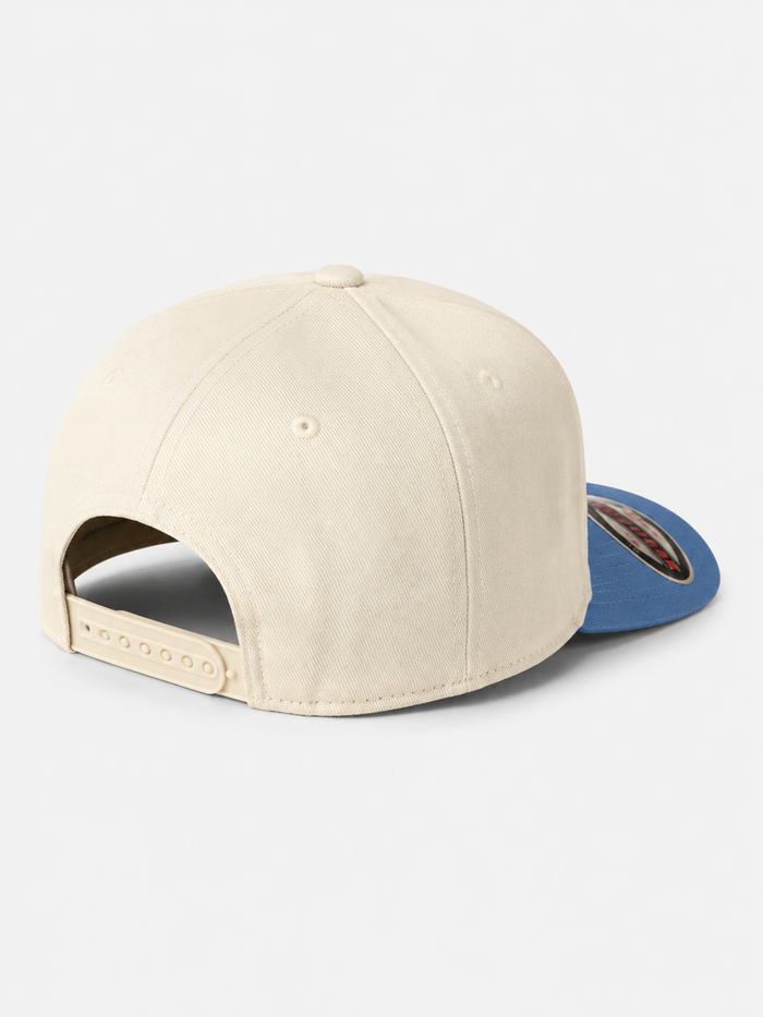 MUKA 'HSTL' Snapback Hat in White/Sky Blue