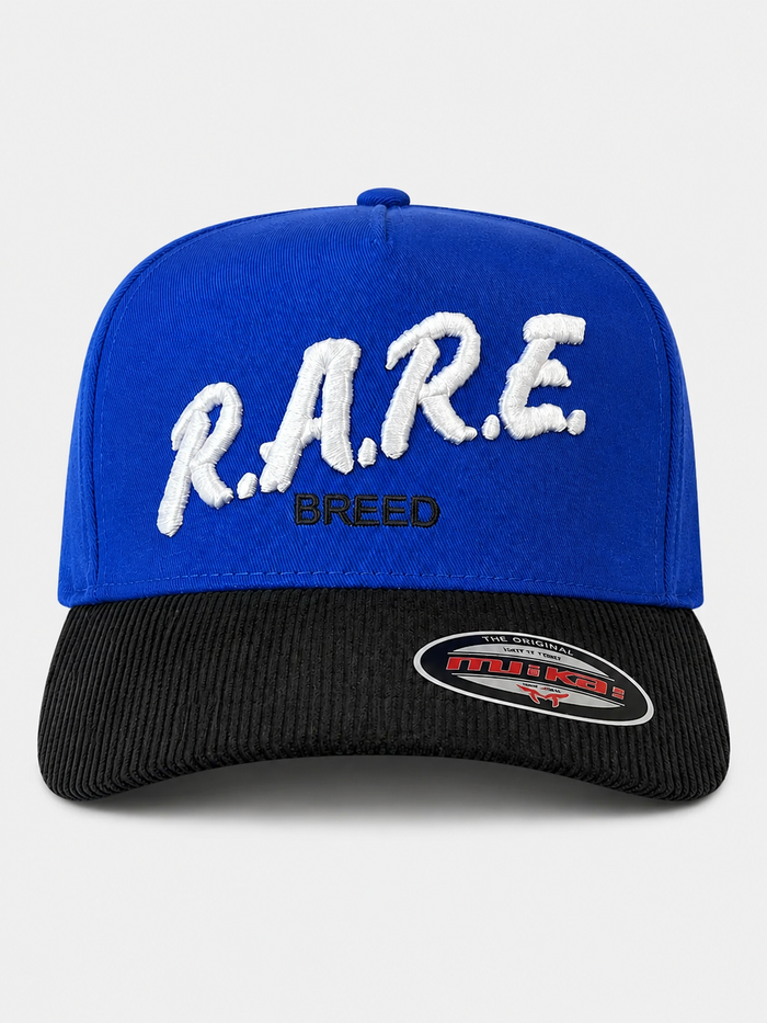 MUKA 'Rare Breed' Corduroy Snapback Hat in Royal/Black