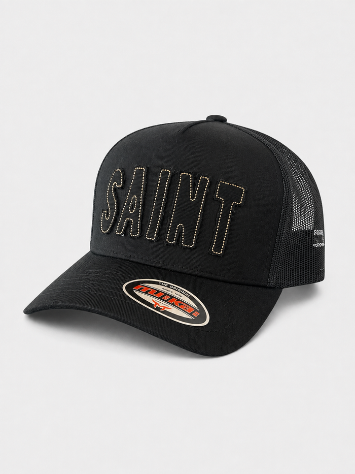 MUKA 'Saint Fabric' Trucker Hat in Black