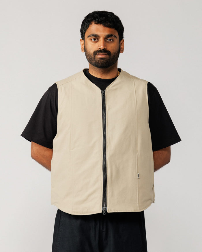 Multi-Pocket Mill Vest - Stone