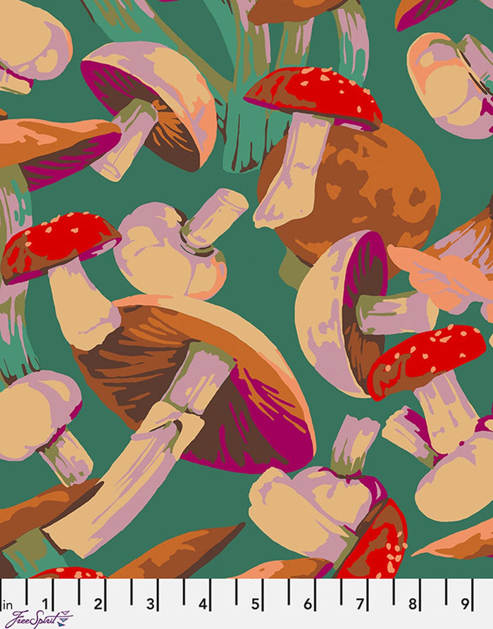 Mushroom Medley Cotton Fabric, Forage by Martha Negley