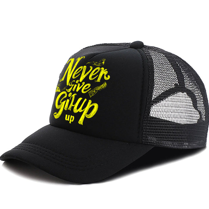 adjustable baseball hat rear mesh ventilation detail