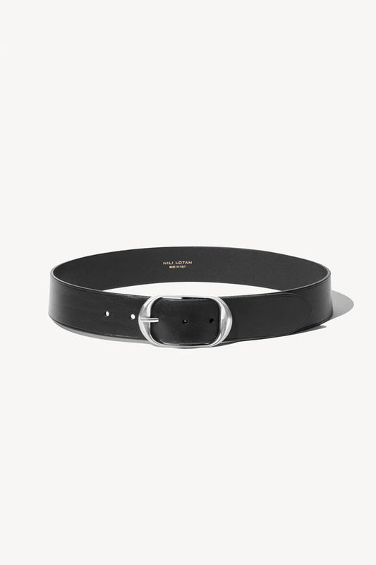 Nili Belt - Black w/ Antique Silver Buckle