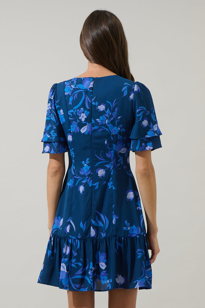 Niva Floral Rivane Button Mini Dress