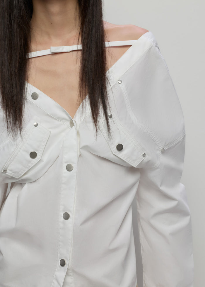 OFF-SHOULDER SHIRT