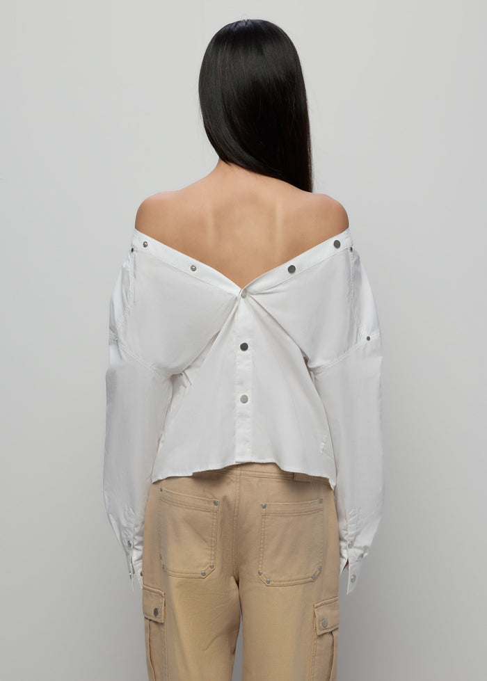 OFF-SHOULDER SHIRT