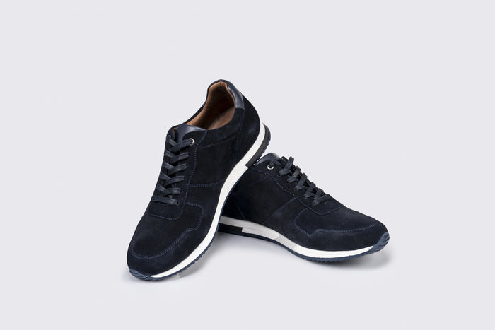 Oliver Suede Trainers in Navy