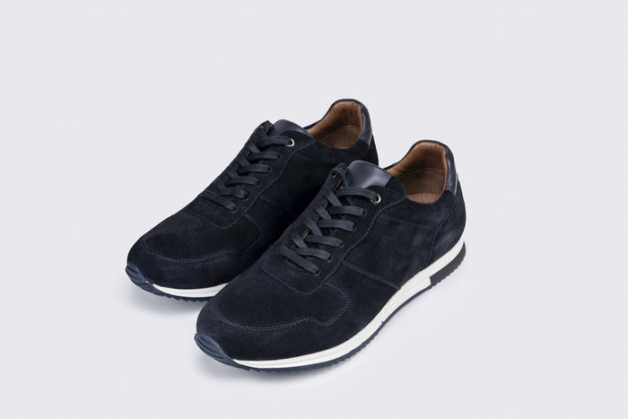 Oliver Suede Trainers in Navy