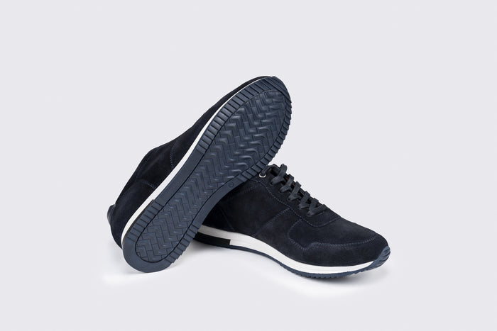 Oliver Suede Trainers in Navy