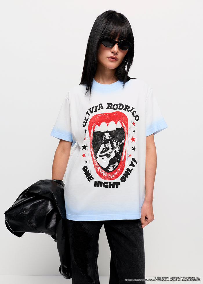 OLIVIA RODRIGO ONE NIGHT ONLY GRAPHIC BAND TEE