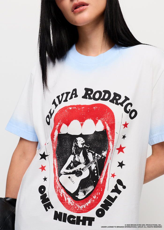 OLIVIA RODRIGO ONE NIGHT ONLY GRAPHIC BAND TEE