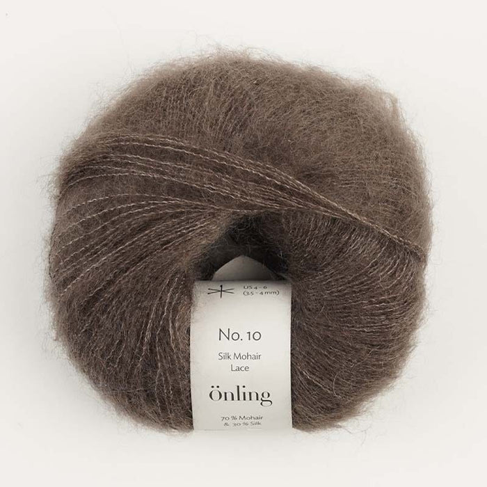 Önling No 10: Luxurious and exquisite silk mohair - Bark brown (013)