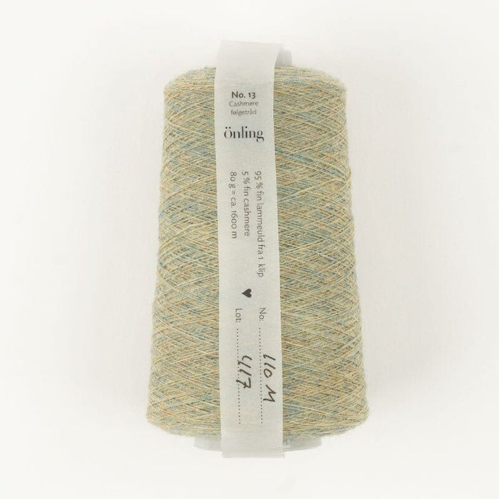 Önling No 13: Companion yarn cob - web weight - Eucalyptus green melange (110m)