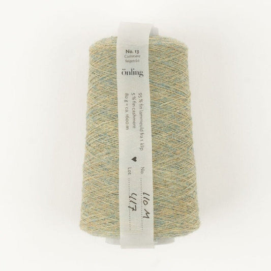 Önling No 13: Companion yarn cob - web weight - Eucalyptus green melange (110m)