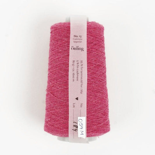 Önling No 13: Companion yarn cob-web weight - Fuchsia Pink Melange (059m)