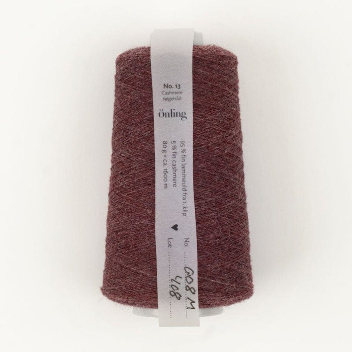 Önling No 13: Companion yarn cob - web weight - Plum melange (008m)