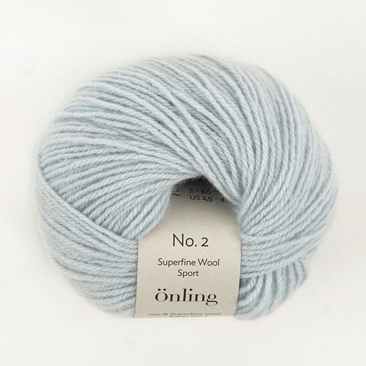 Önling No 2: Soft Merino yarn for luxurious knitting - Ice Blue (048)