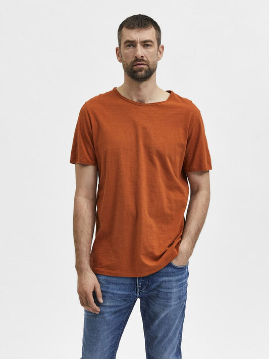 Orange Crew Neck T-Shirt