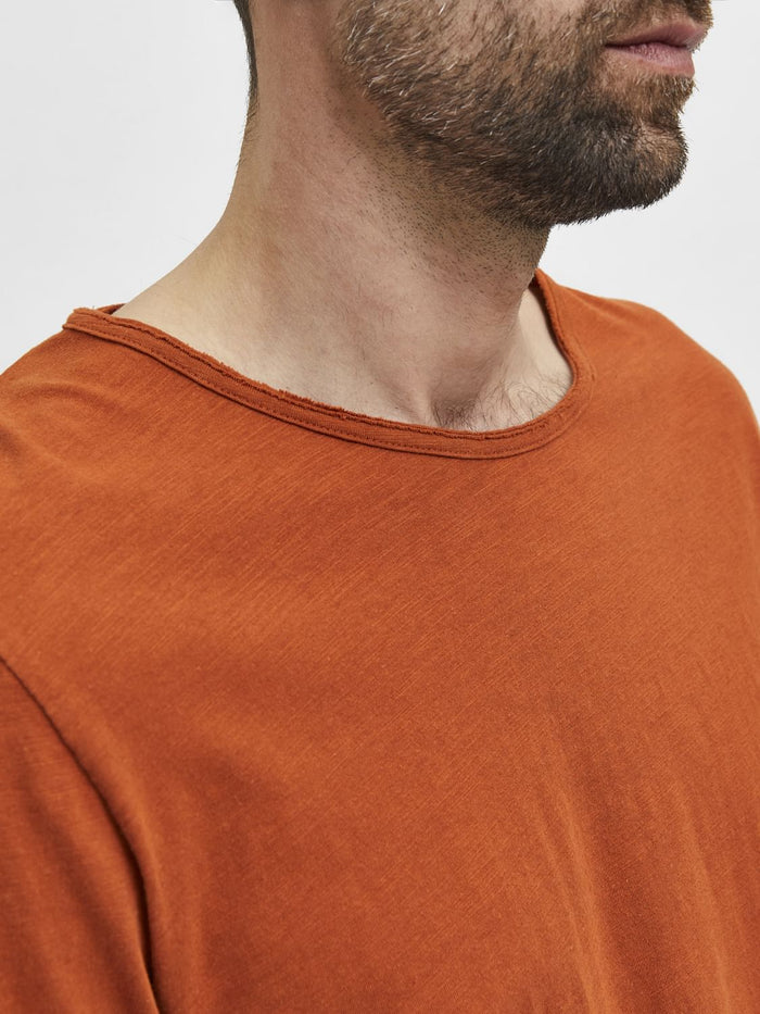 Orange Crew Neck T-Shirt