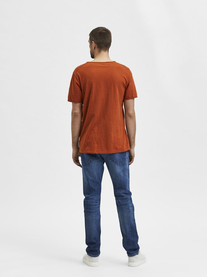 Orange Crew Neck T-Shirt