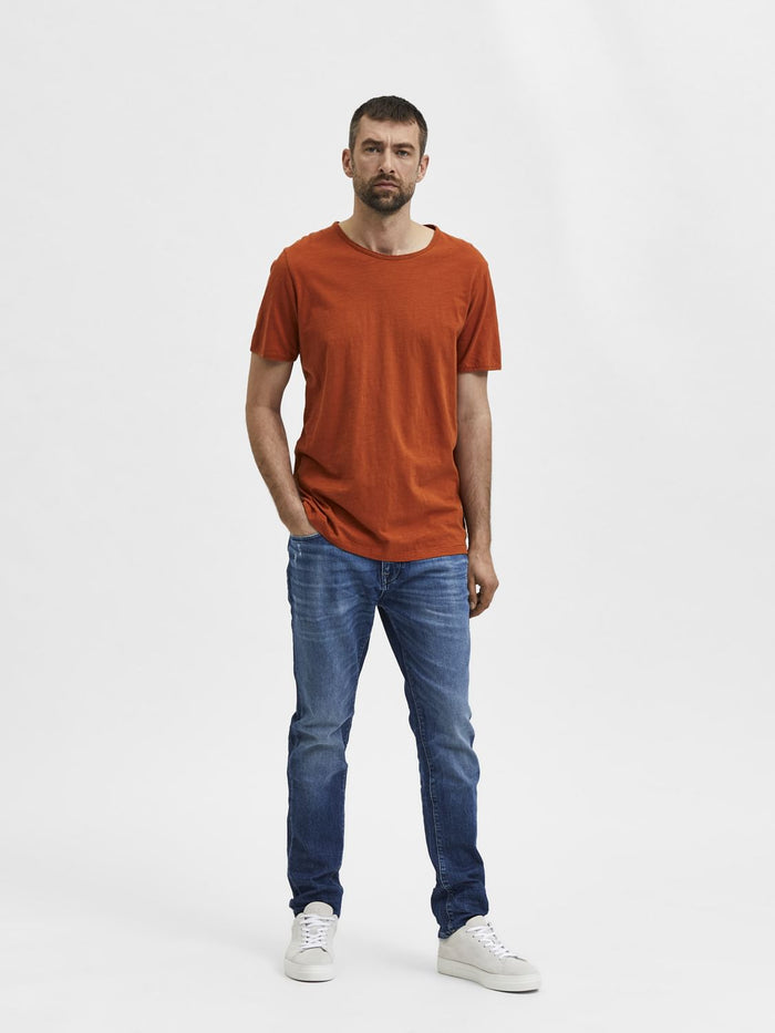 Orange Crew Neck T-Shirt