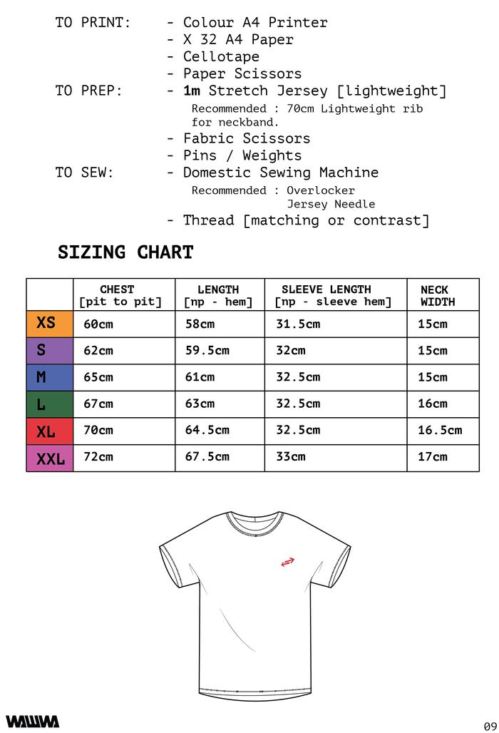 Outnback Bog Tee Sewing Pattern